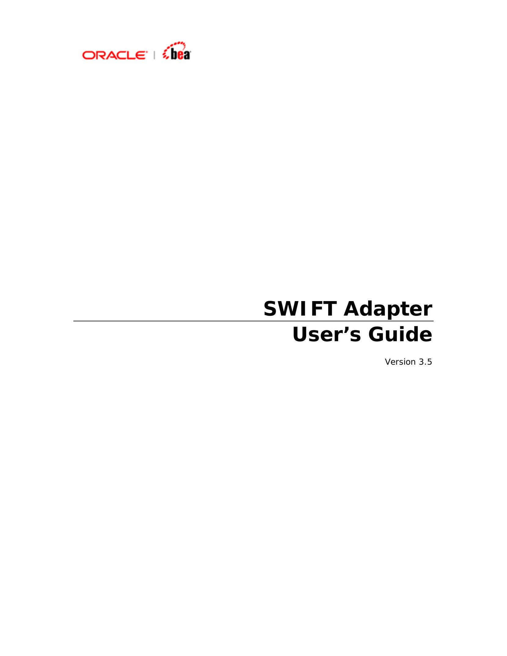 BEA SWIFT Adapter Network Card User Manual