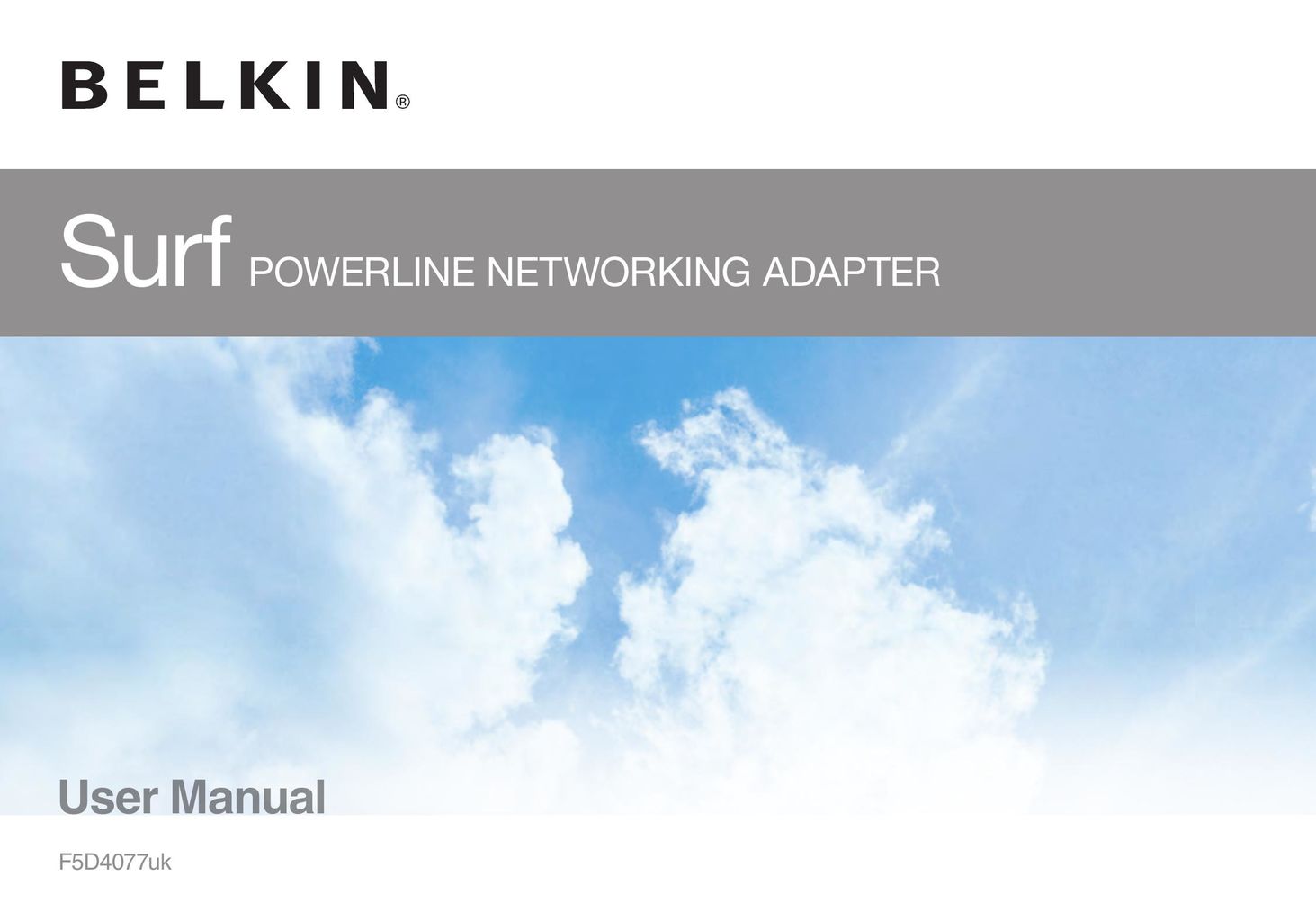 Belkin F5D4077UK Network Card User Manual