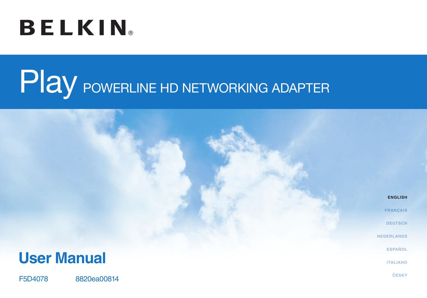 Belkin F5D4078 Network Card User Manual