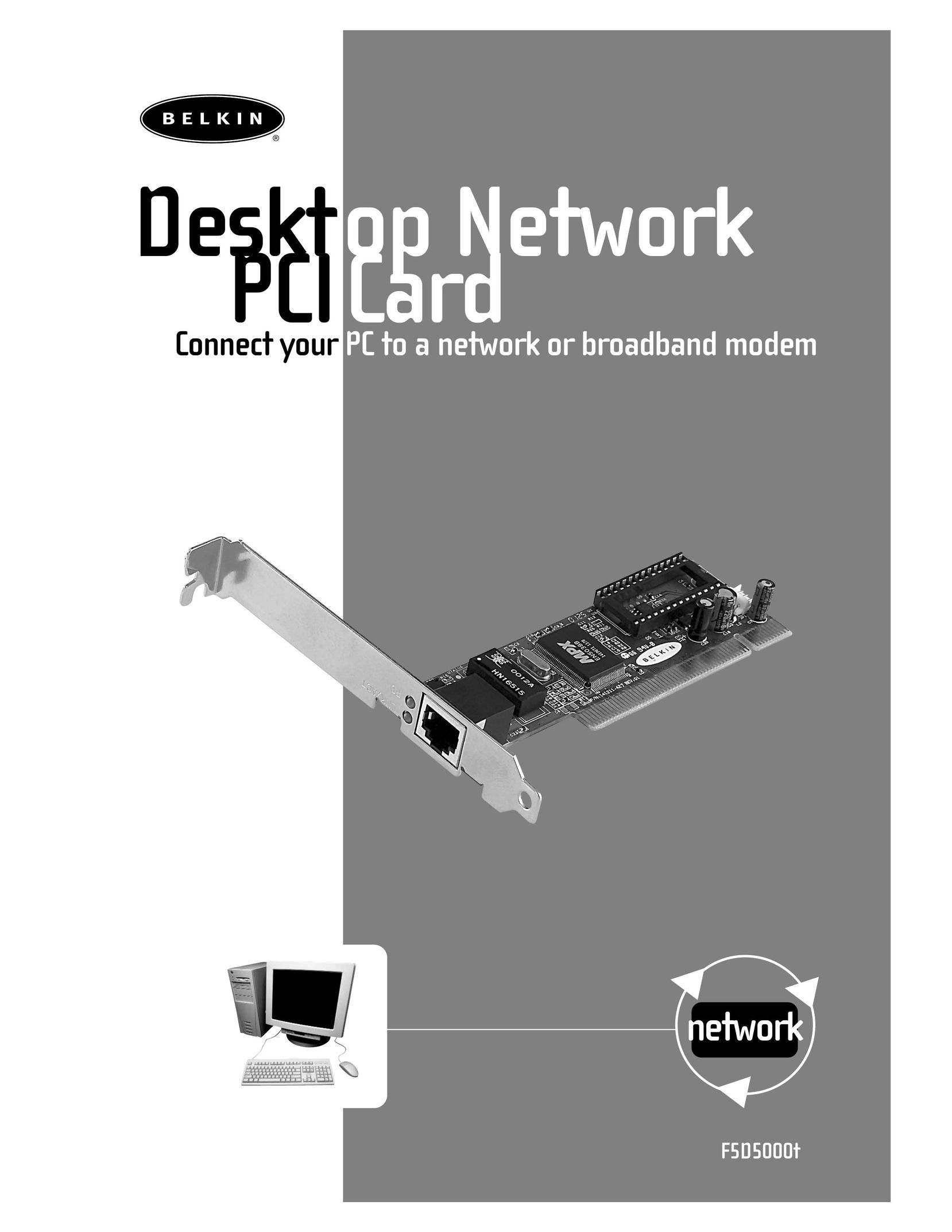 Belkin F5D5000t Network Card User Manual