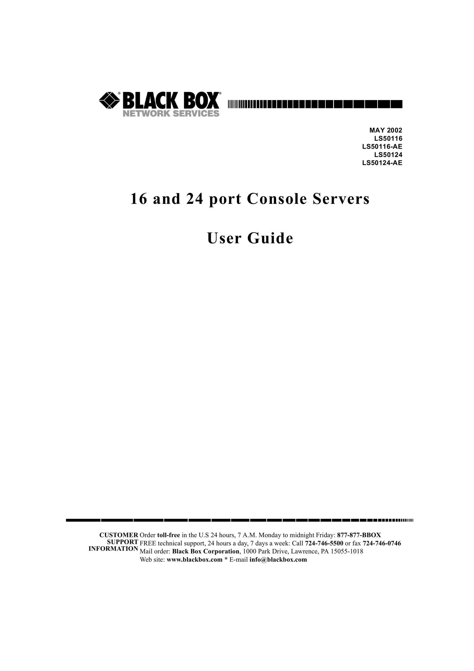 Black Box 16 port Network Card User Manual