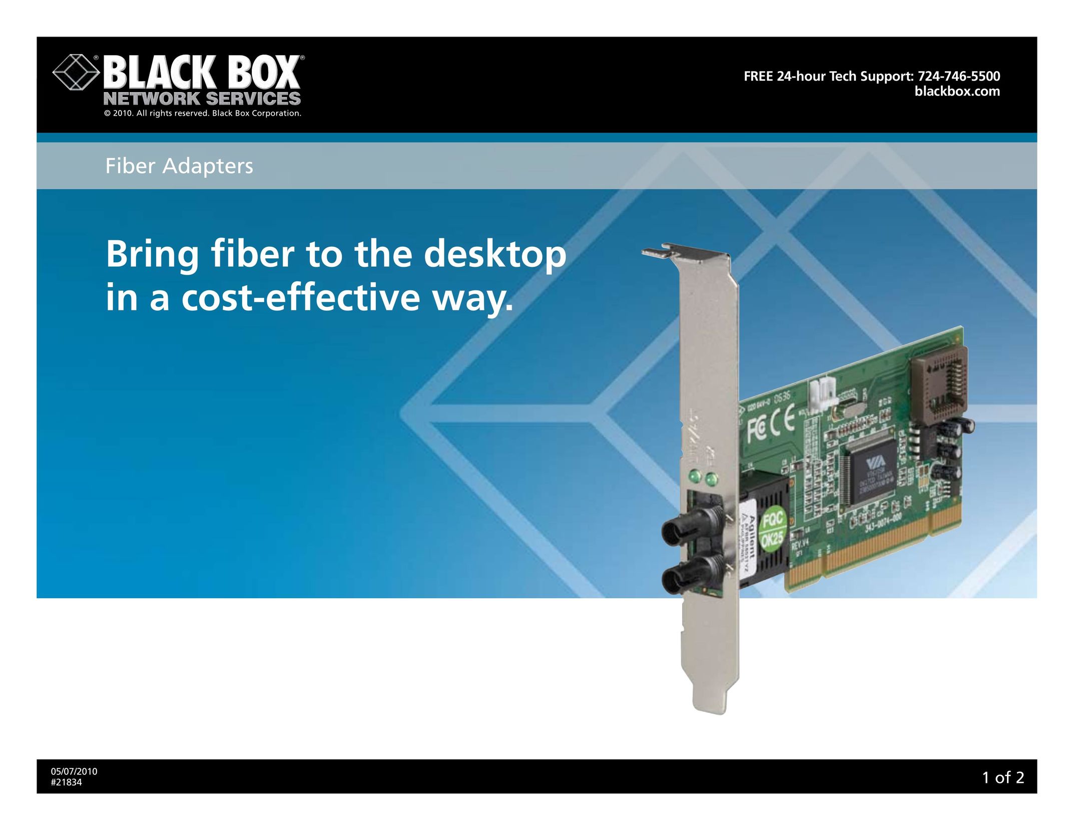 Black Box 21834 Network Card User Manual