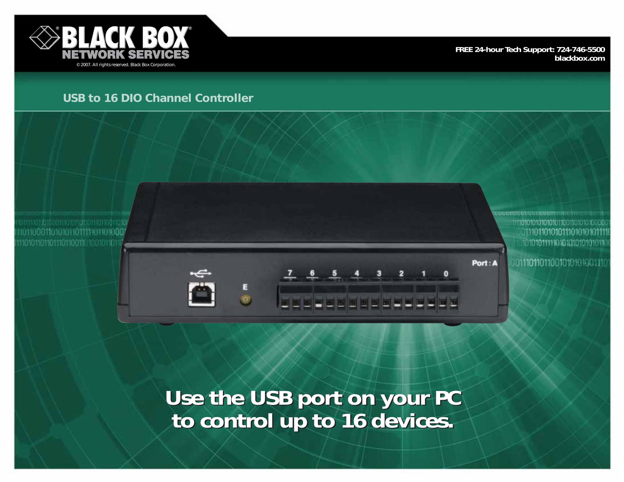 Black Box Channel Controller Network Card User Manual
