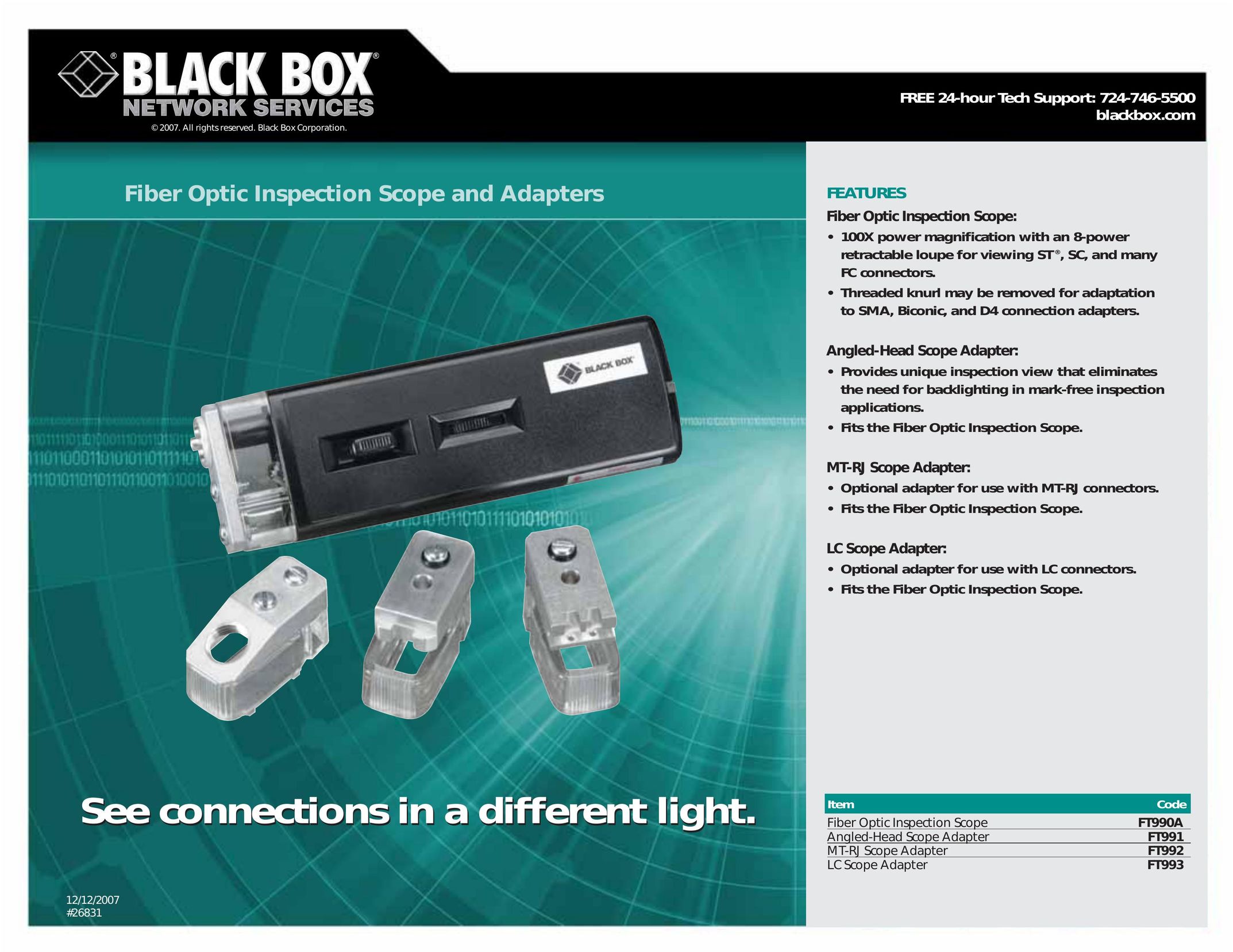 Black Box FT993 Network Card User Manual