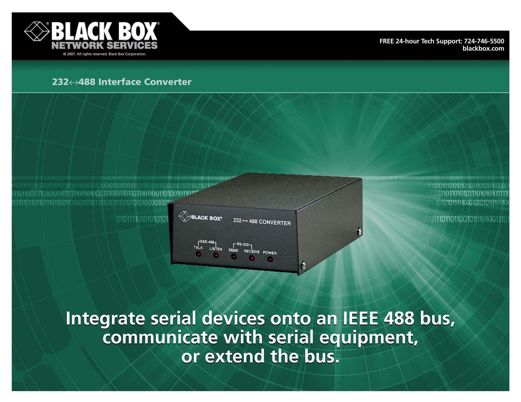 Black Box IC026A-R3 Network Card User Manual