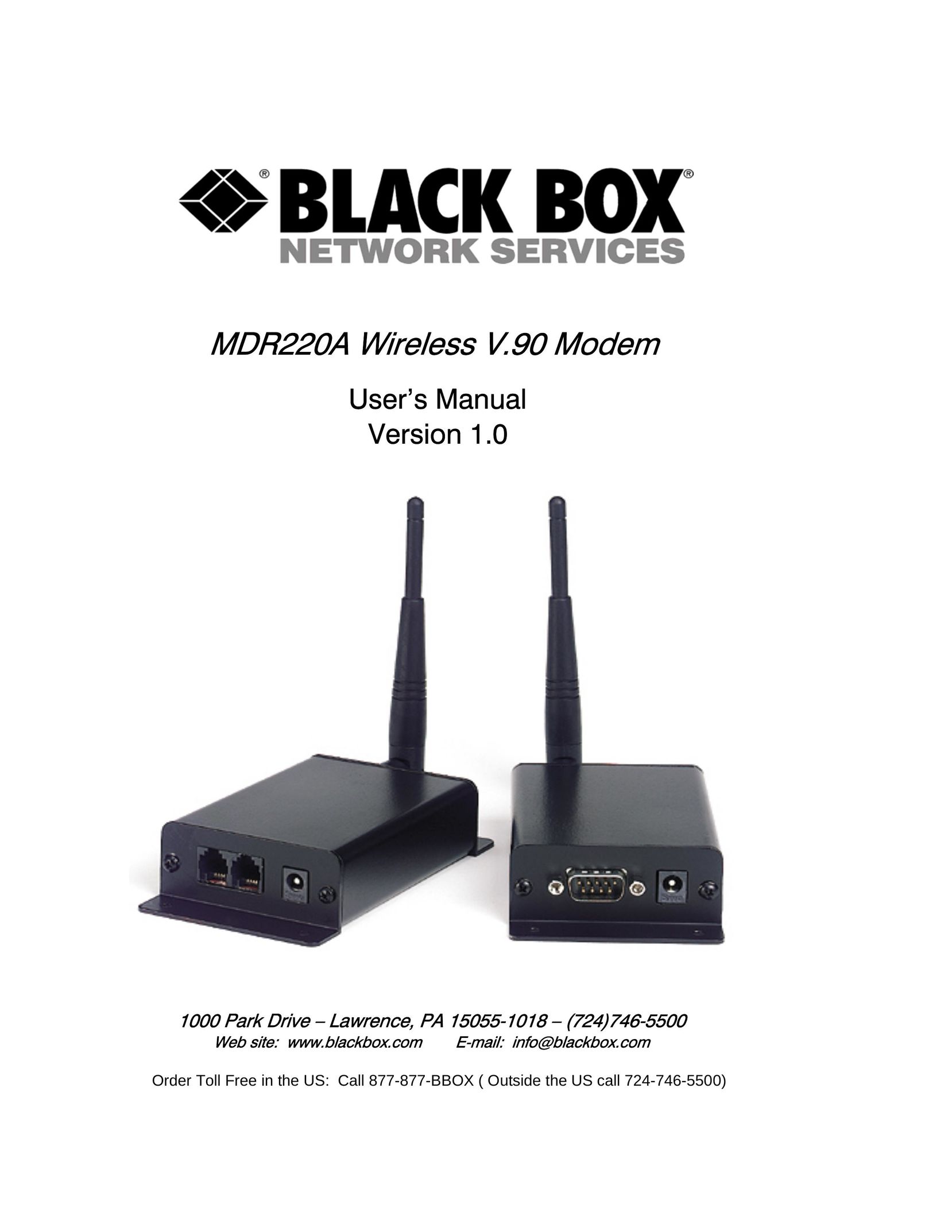 Black Box MDR220A Network Card User Manual