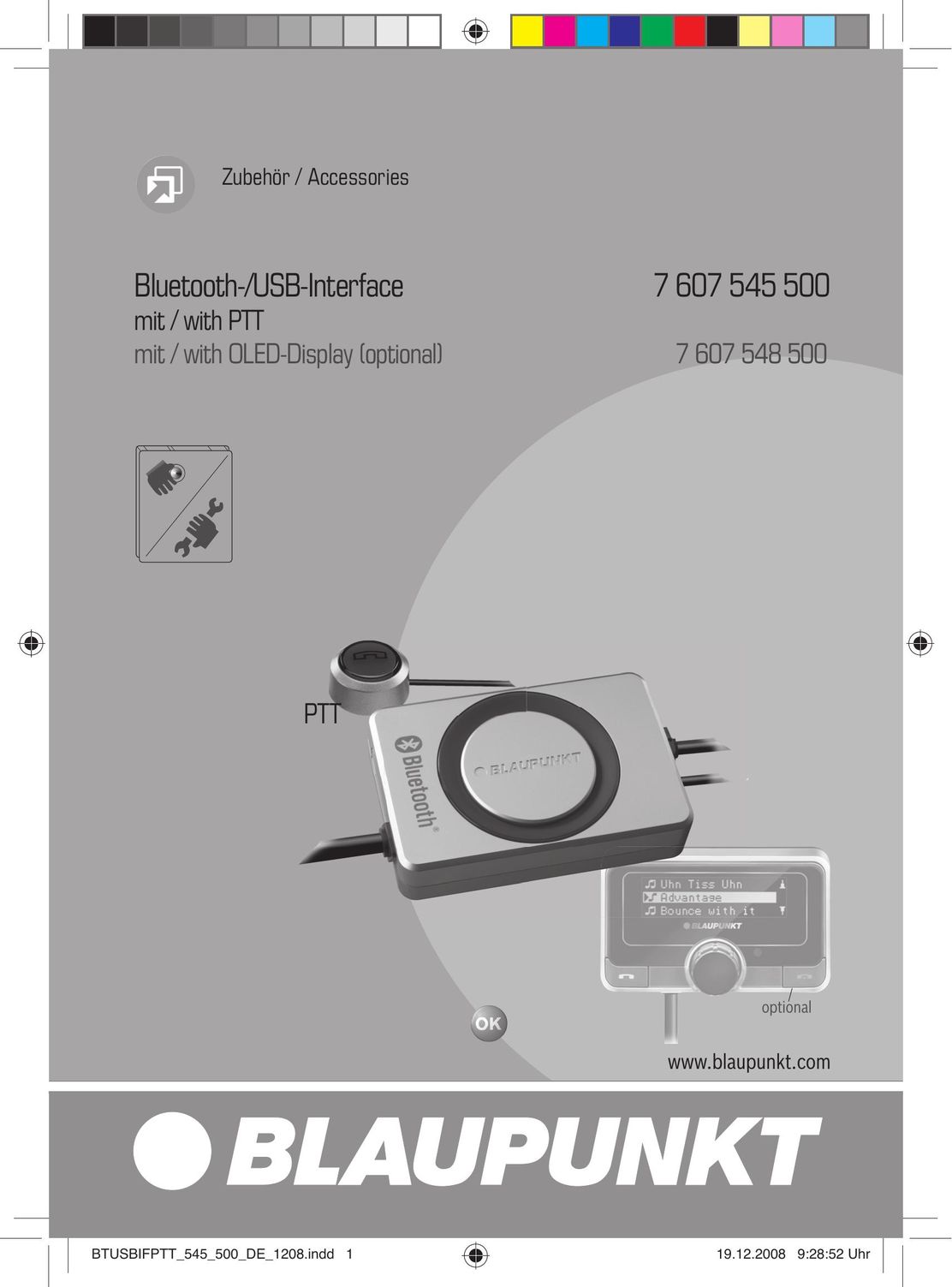 Blaupunkt 7607545500 Network Card User Manual