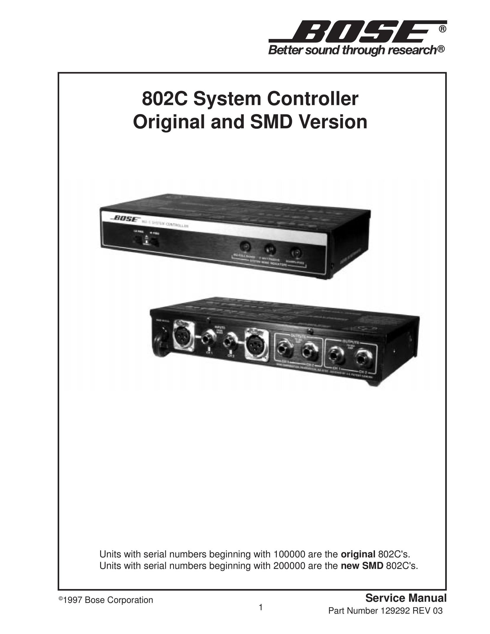 Bose 802c Network Card User Manual