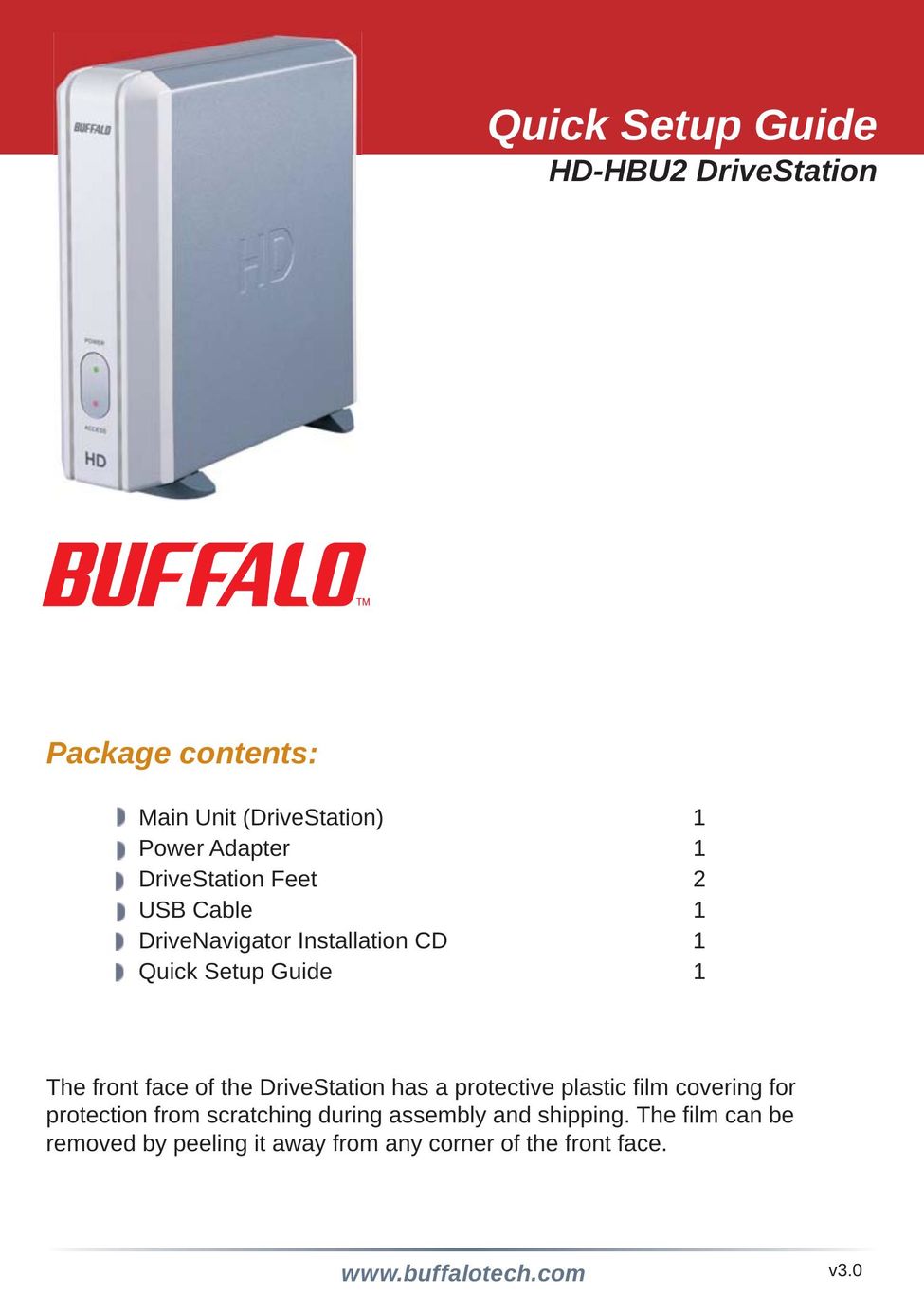 Buffalo Technology HD-HBU2 Network Card User Manual