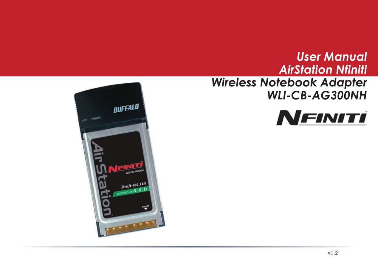 Buffalo Technology WLI-CB-AG300NH Network Card User Manual