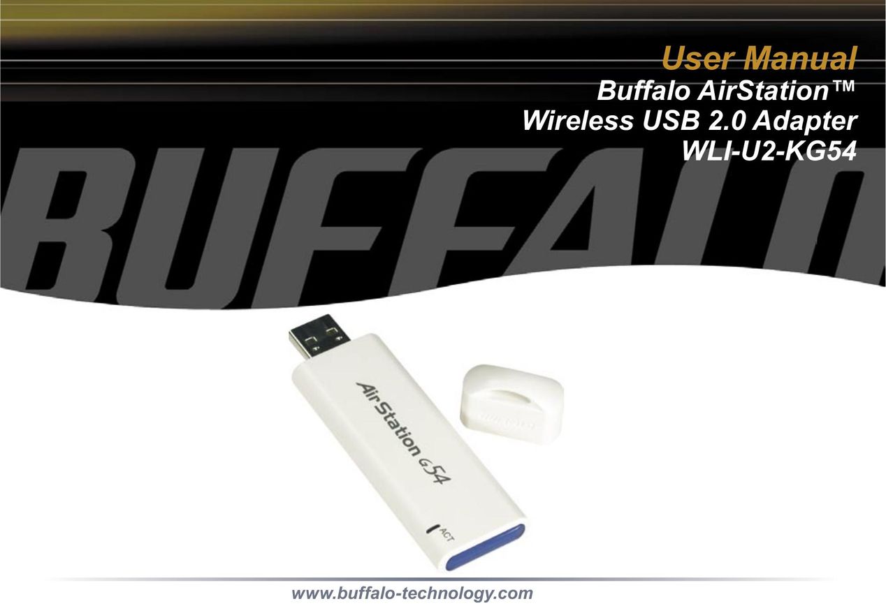 Buffalo Technology WLI-U2-KG54 Network Card User Manual