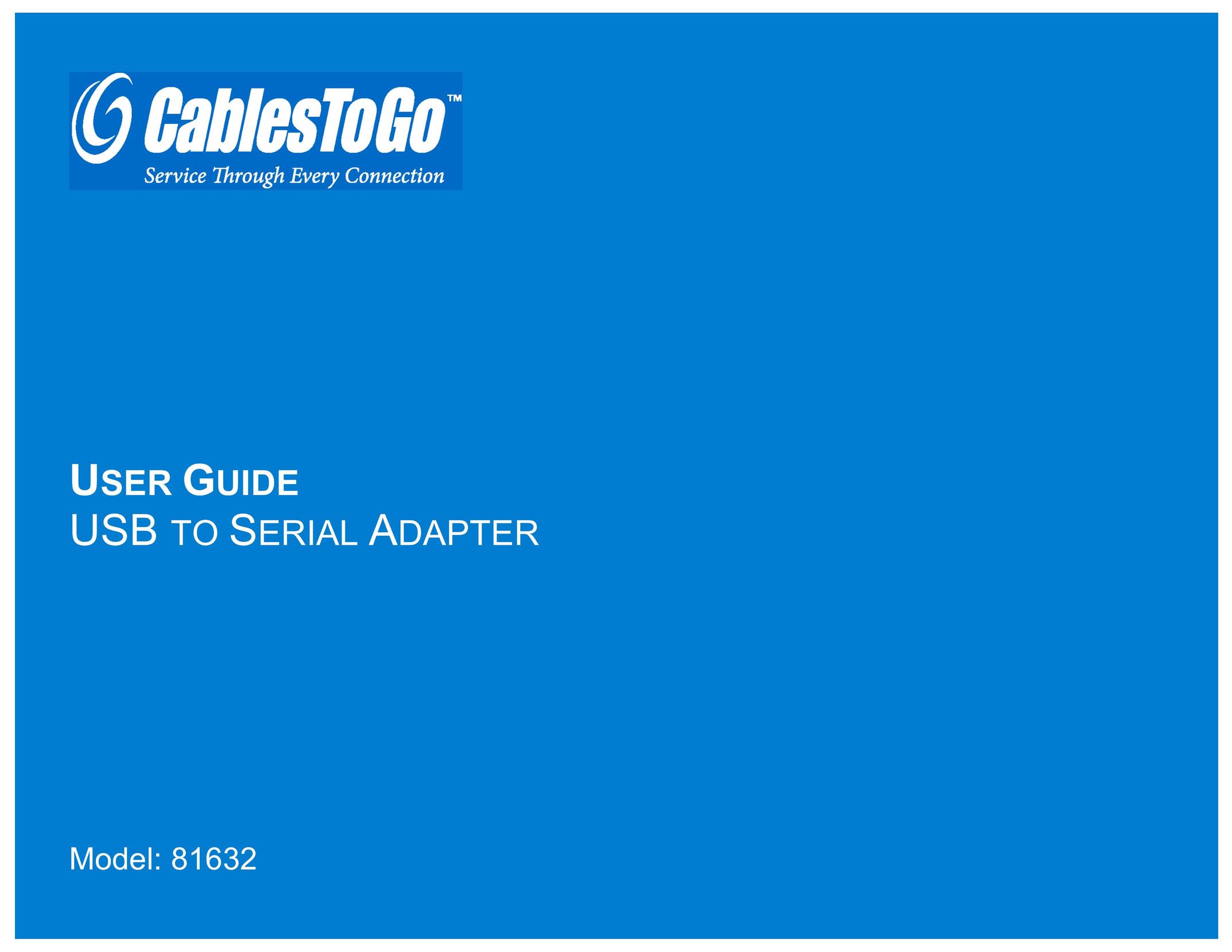 Cables to Go 81632 Network Card User Manual