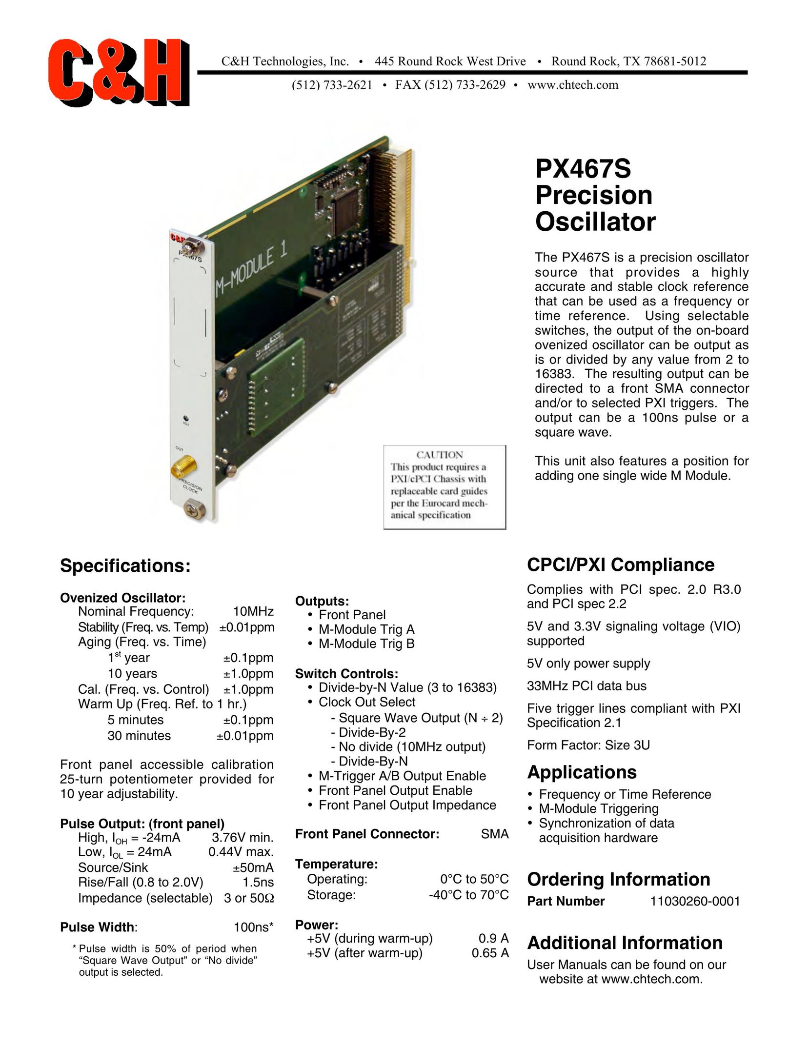 CH Tech PX467S Network Card User Manual
