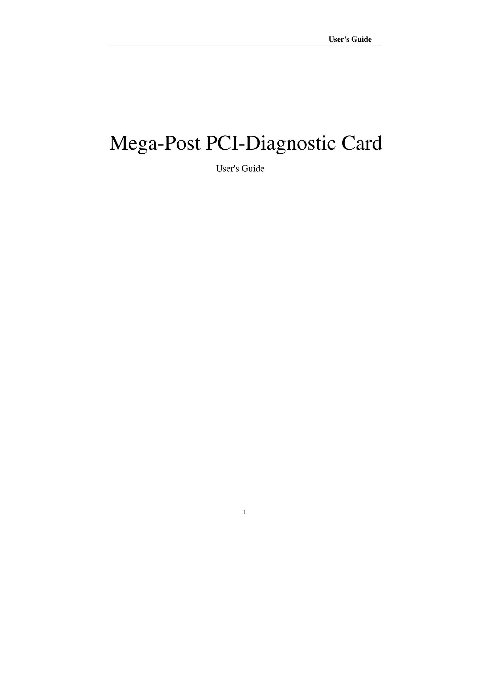 Compaq Mega-Post Network Card User Manual