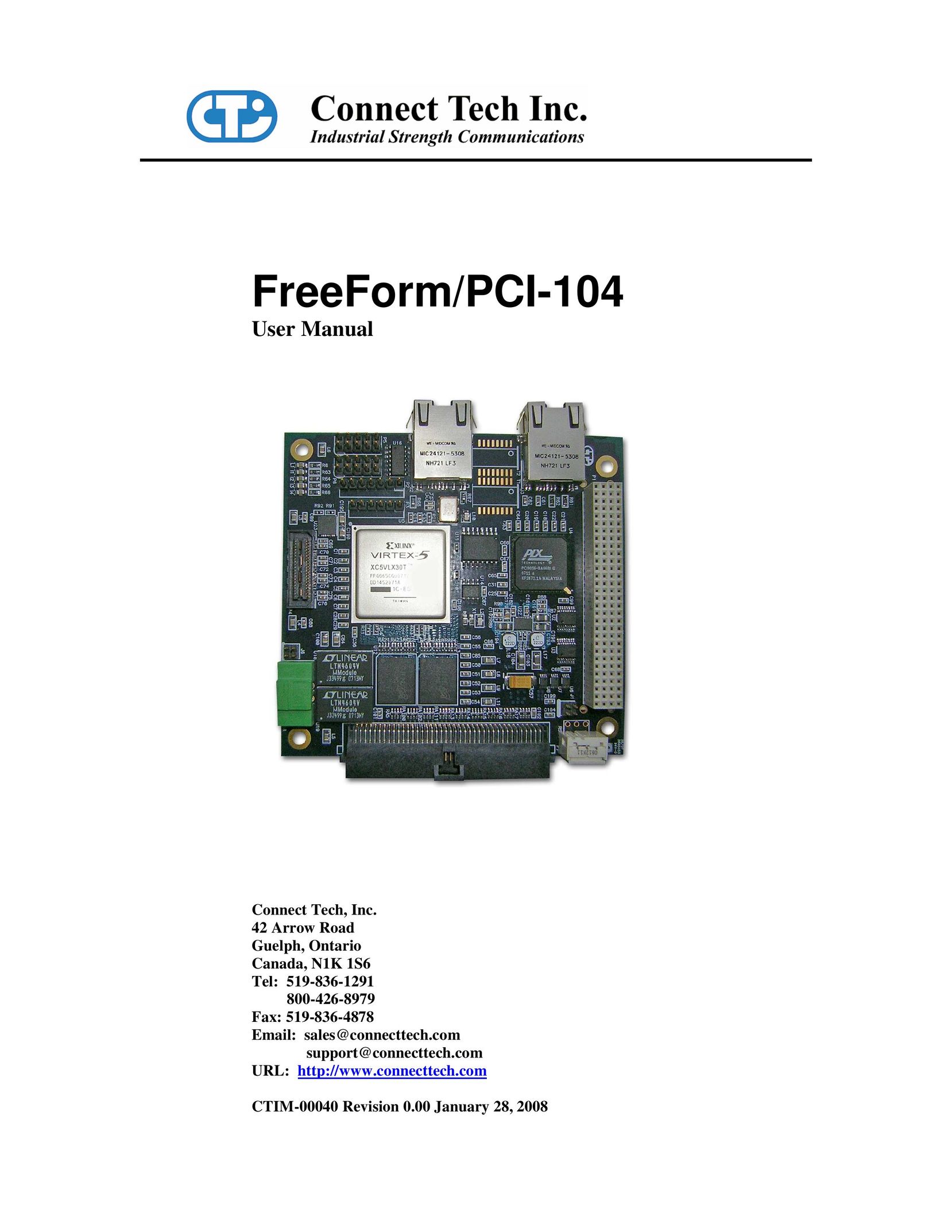 Connect Tech 104 Network Card User Manual