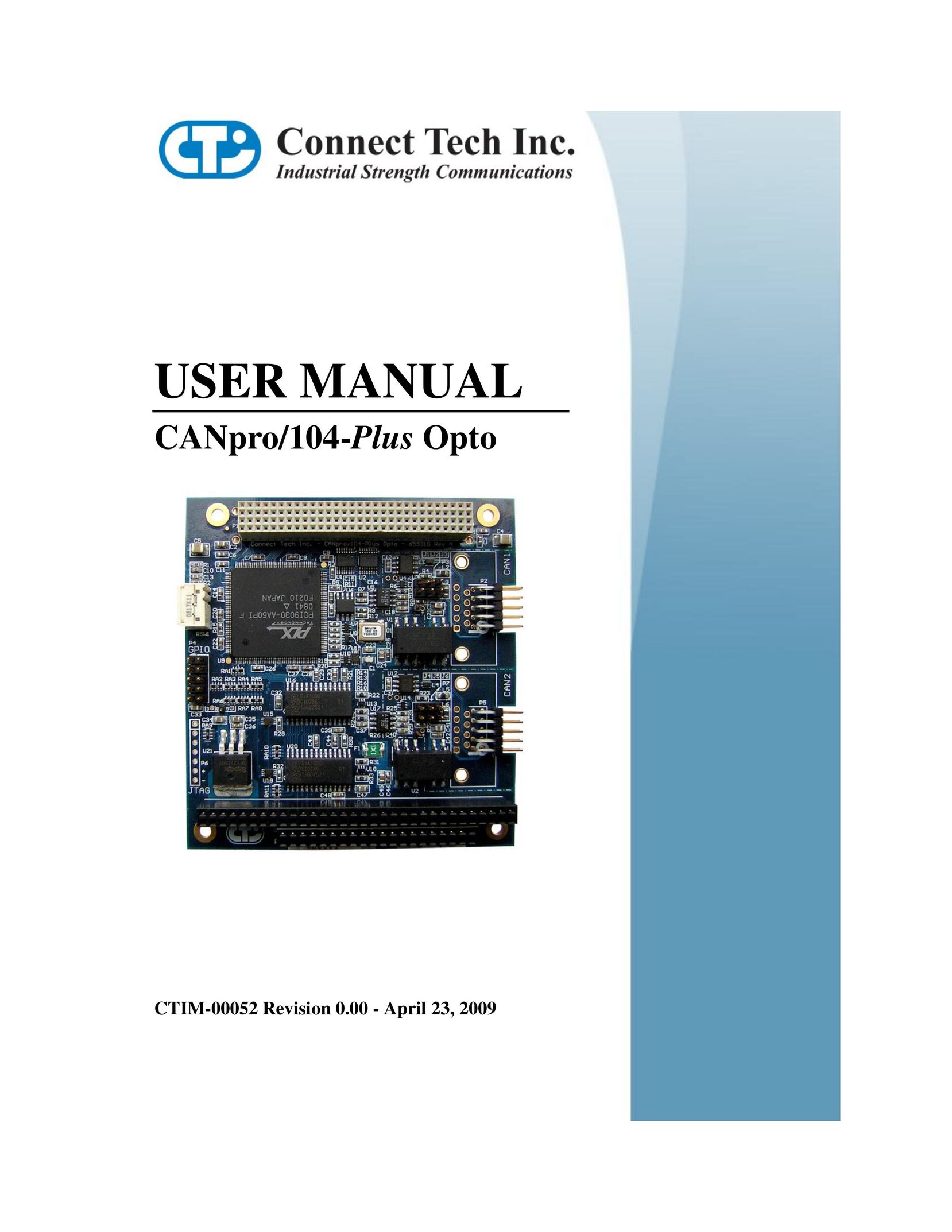 Connect Tech CANpro/104-Plus Network Card User Manual