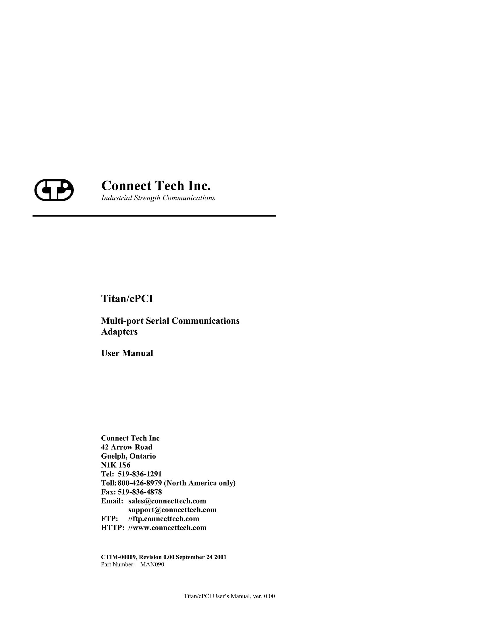 Connect Tech JB0 Network Card User Manual