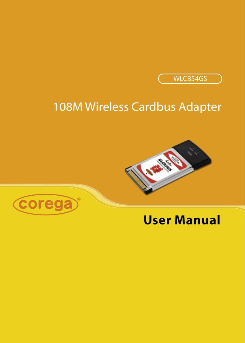 Corega 108M Network Card User Manual