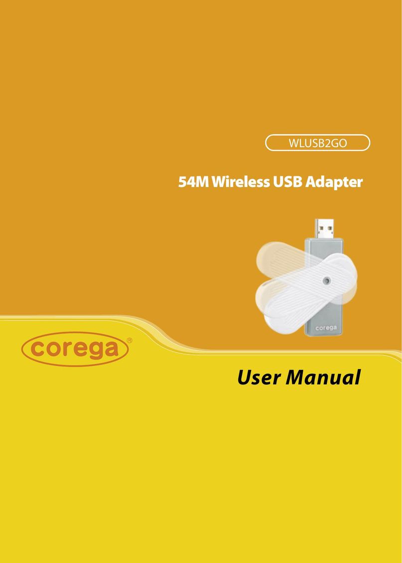 Corega WLUSB2GO Network Card User Manual