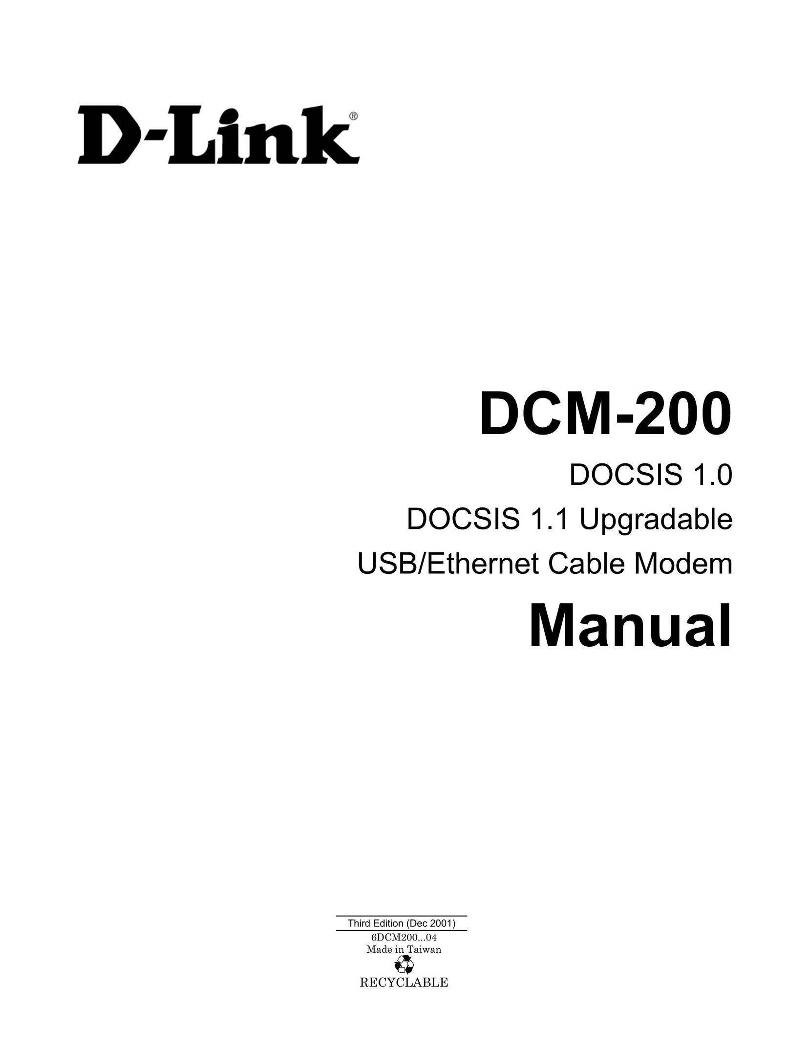 D-Link DCM-200 Network Card User Manual