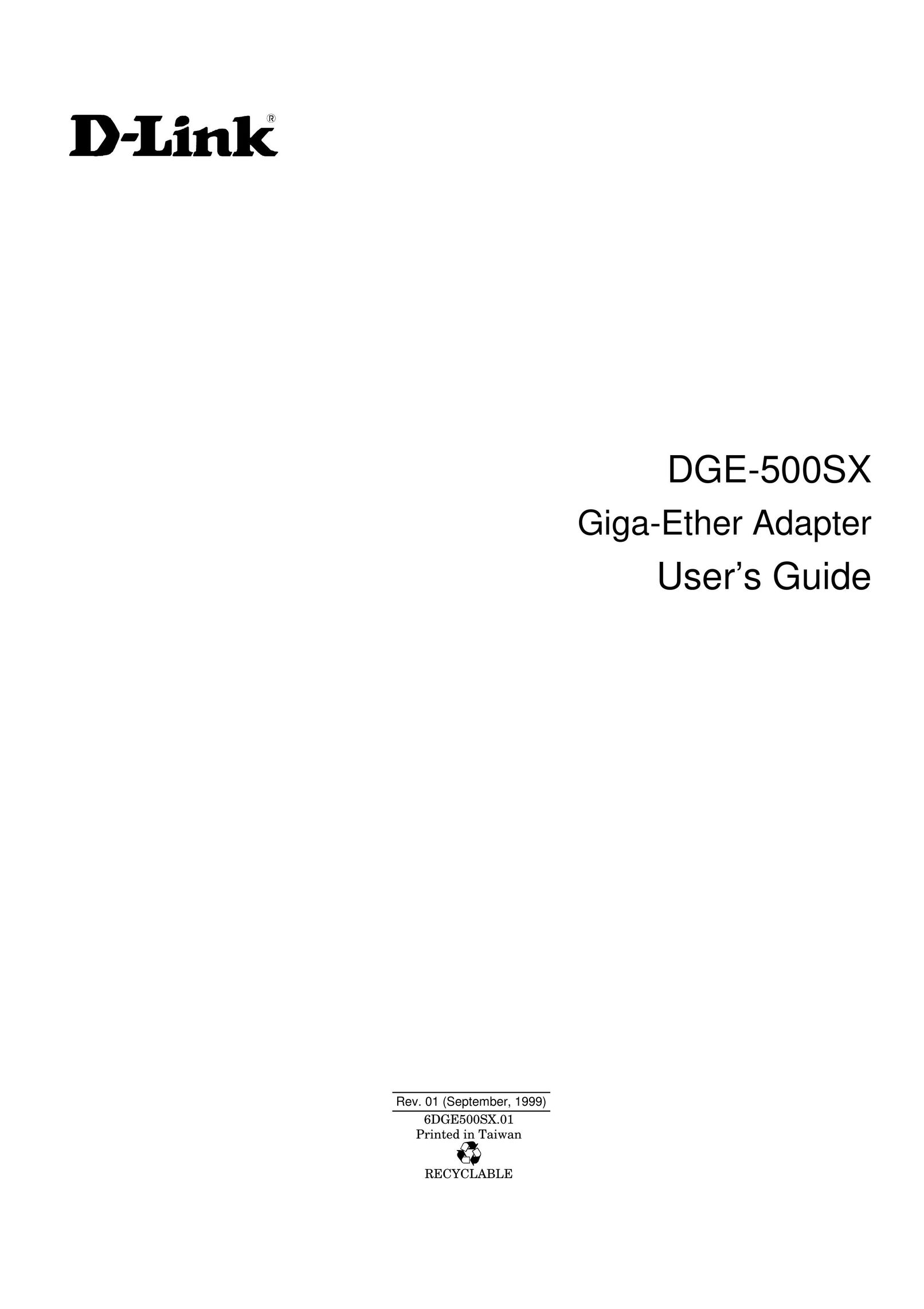 D-Link DGE-500SX Network Card User Manual