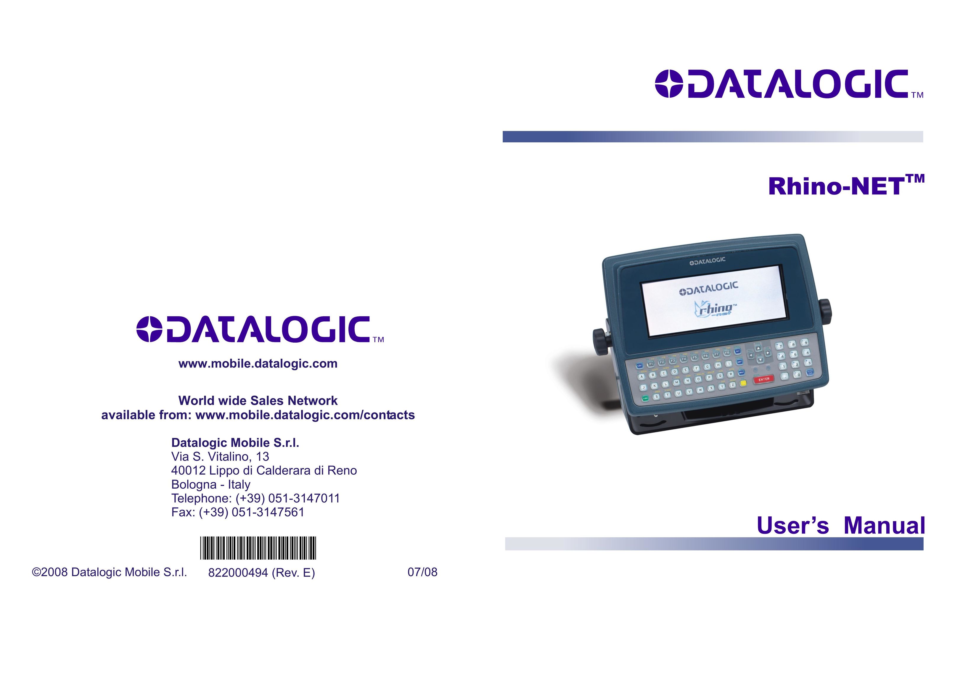 Datalogic Scanning 40012 Network Card User Manual