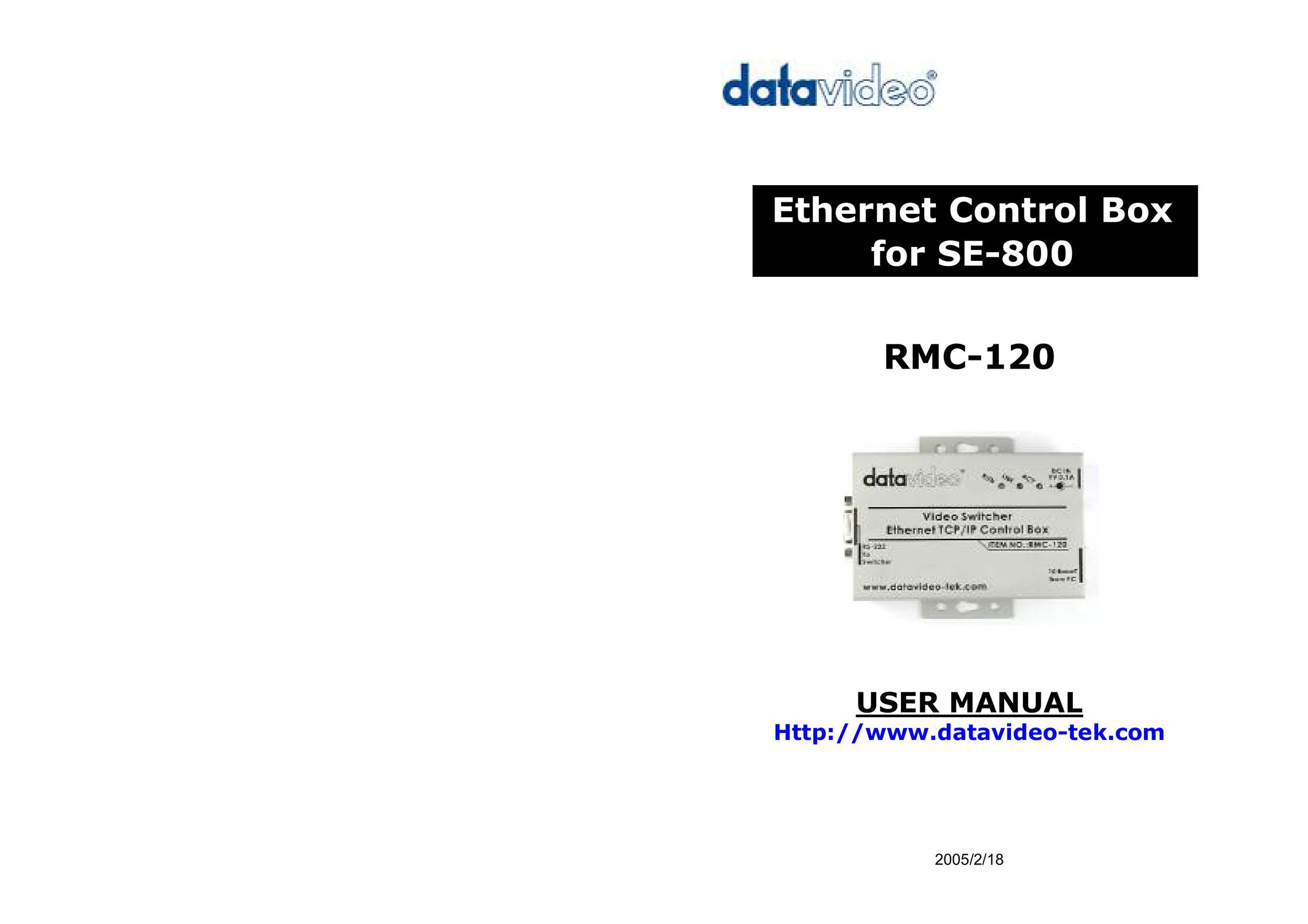 Datavideo RMC-120 Network Card User Manual
