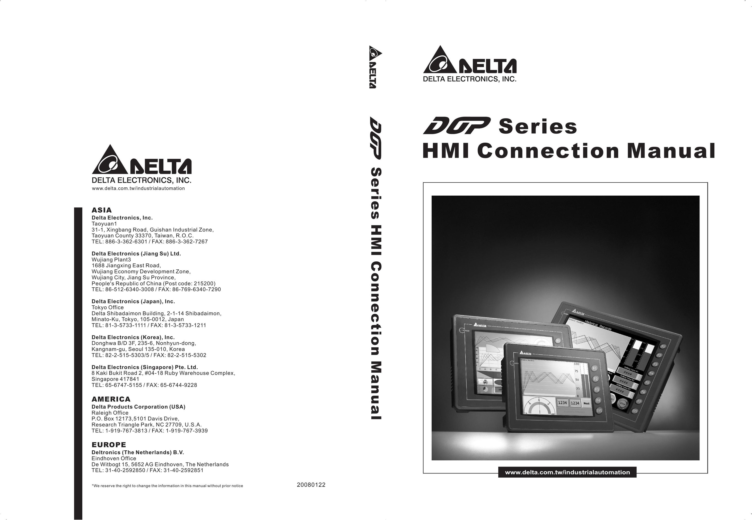 Delta Electronics DOP-A/AE/AS Network Card User Manual