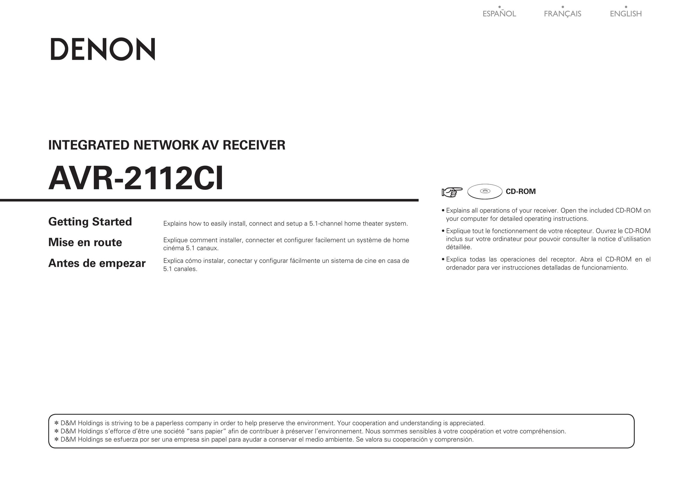 Denon AVR-2112CI Network Card User Manual