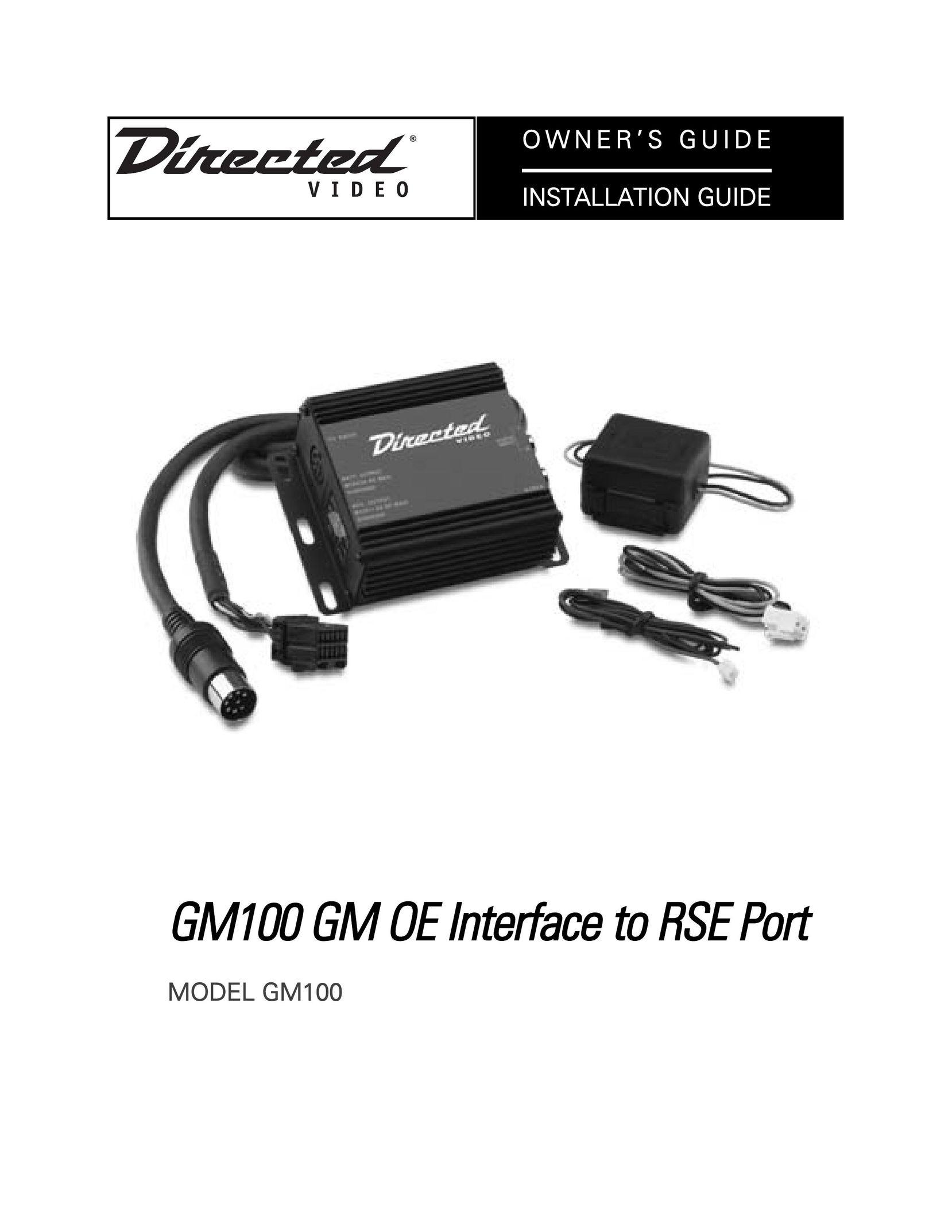 Directed Video GM100 Network Card User Manual
