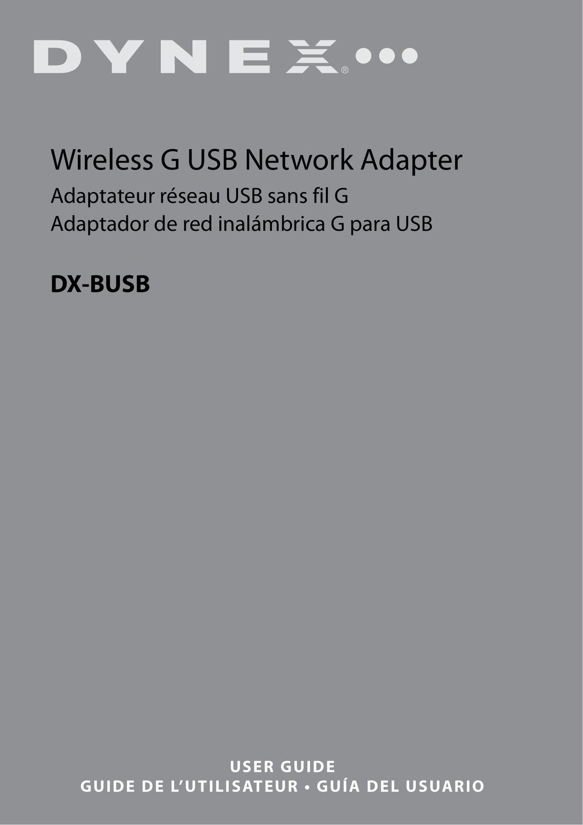 Dynex DX-BUSB Network Card User Manual