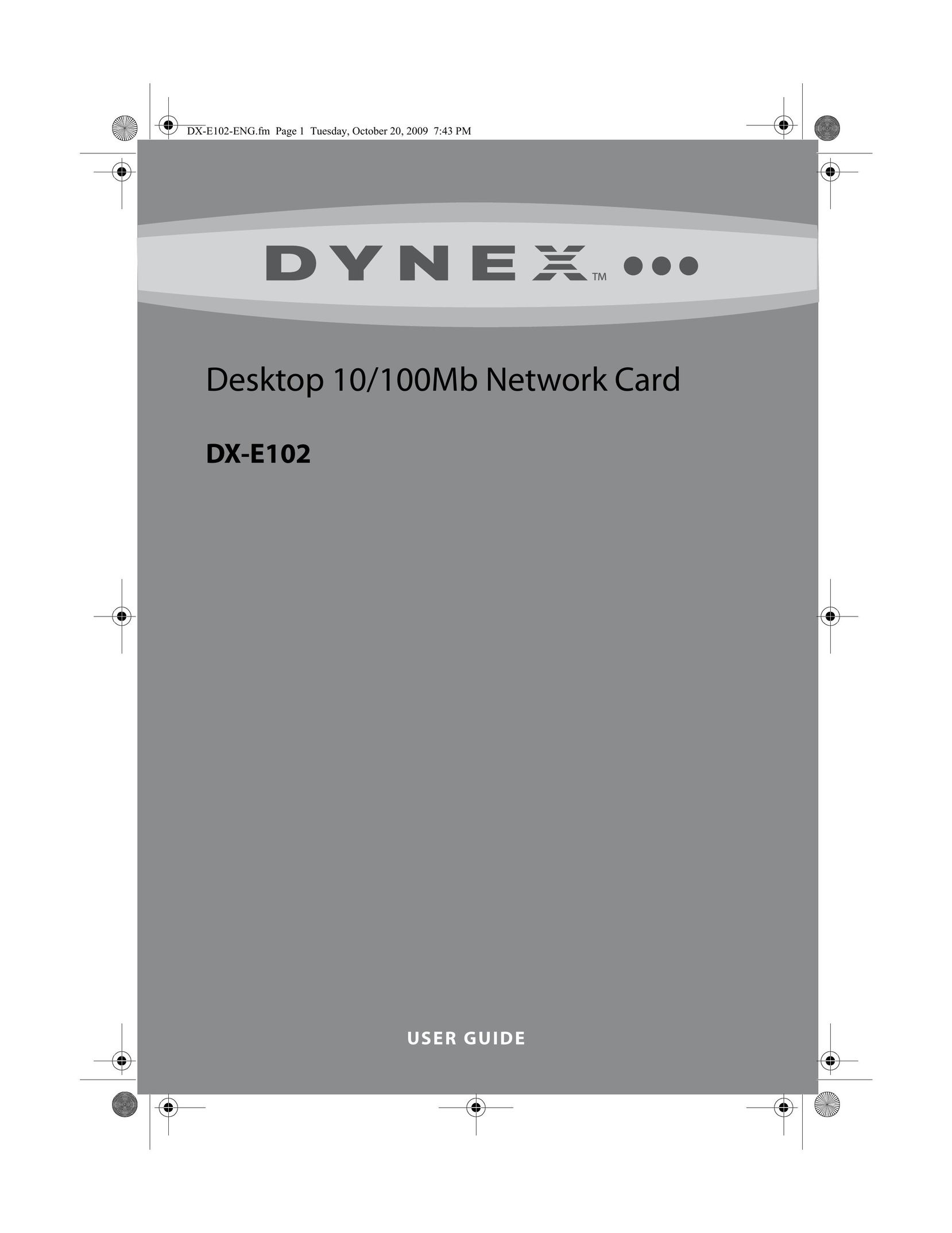 Dynex DX-E102 Network Card User Manual