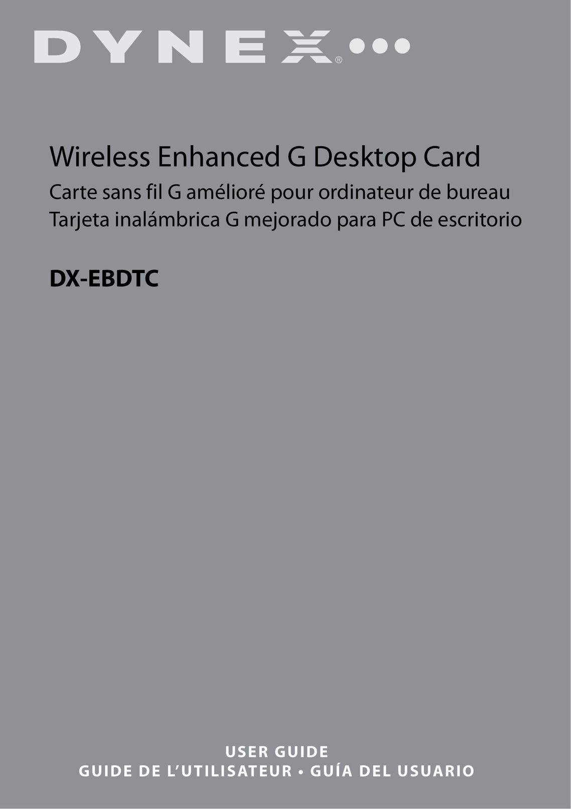 Dynex DX-EBDTC Network Card User Manual