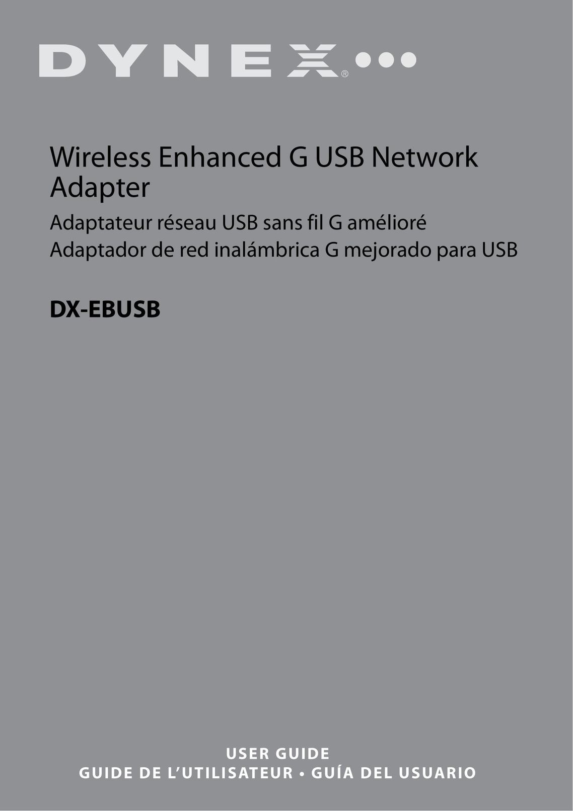 Dynex DX-EBUSB Network Card User Manual