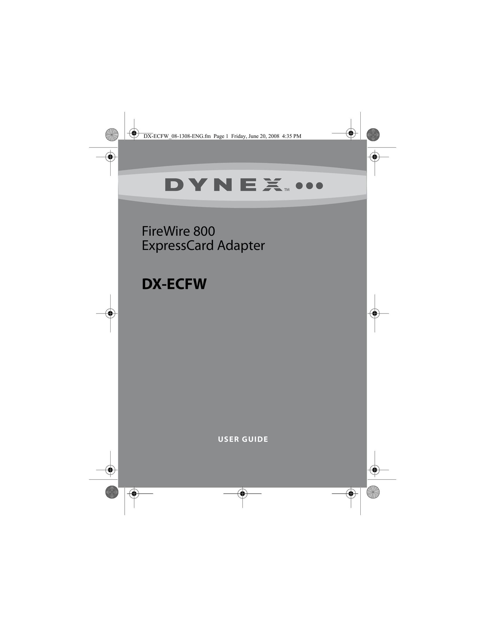 Dynex DX-ECFW Network Card User Manual