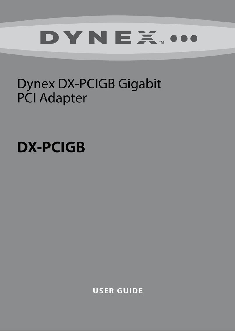 Dynex DX-PCIGB Network Card User Manual