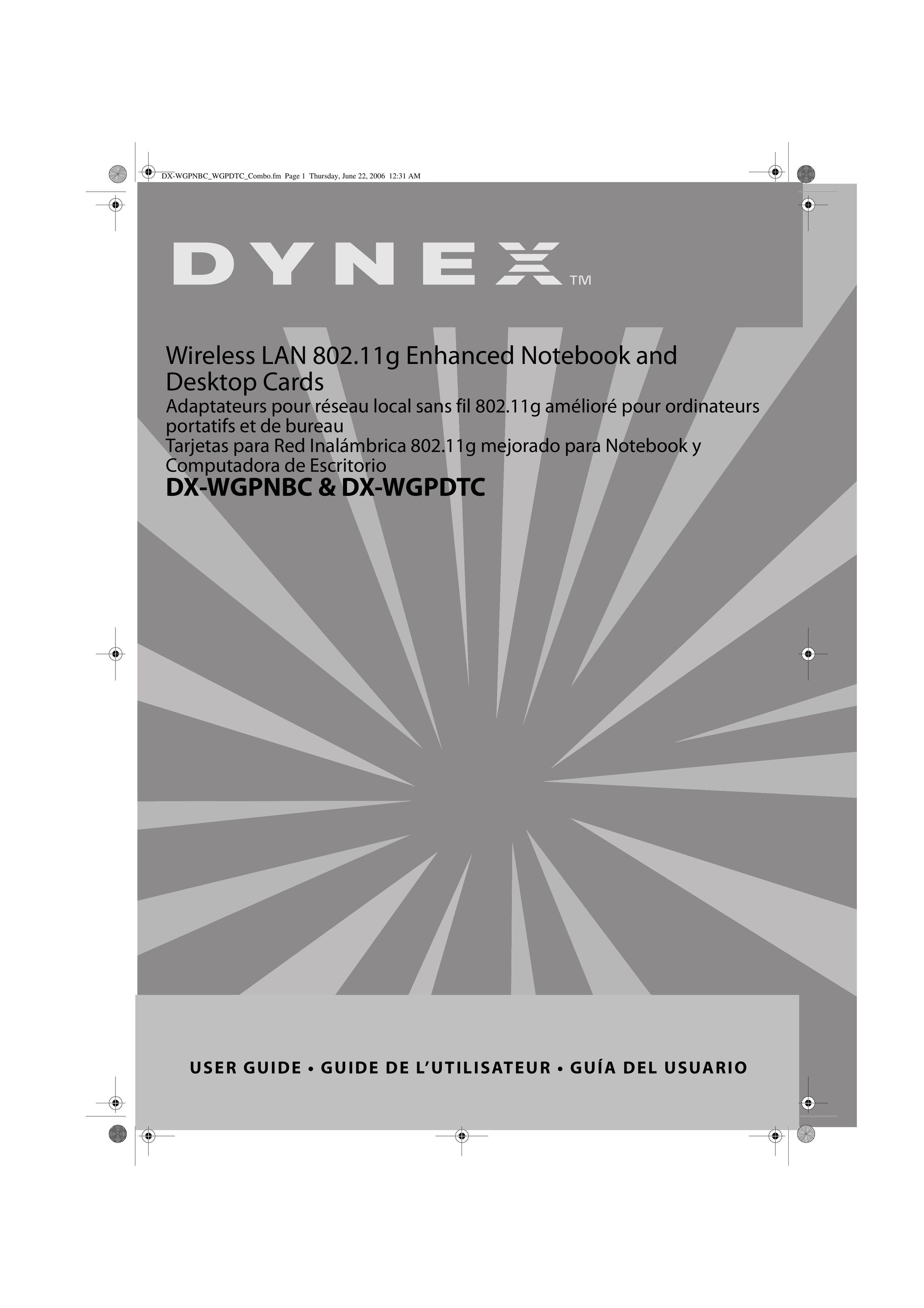 Dynex DX-WGPDTC Network Card User Manual