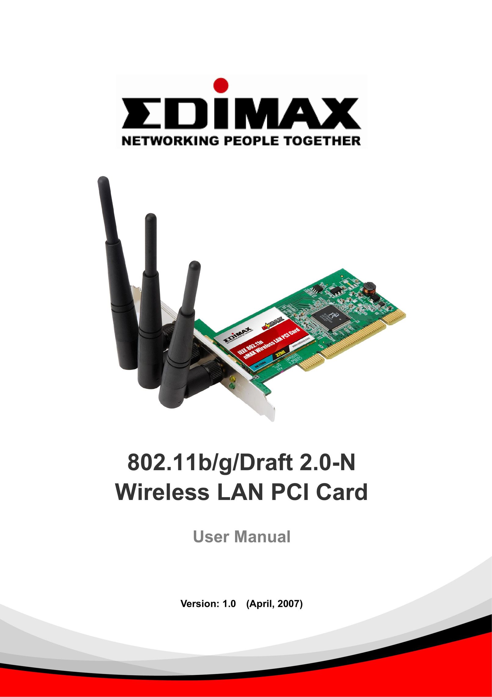 Edimax Technology Draft 2.0-N Network Card User Manual