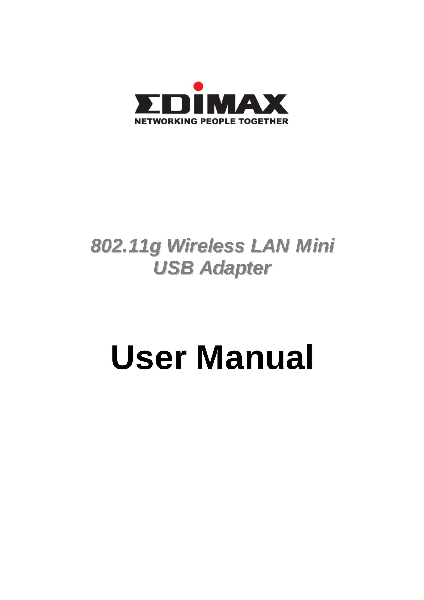 Edimax Technology Edimax Wireless LAN Cardbus Adapter Network Card User Manual