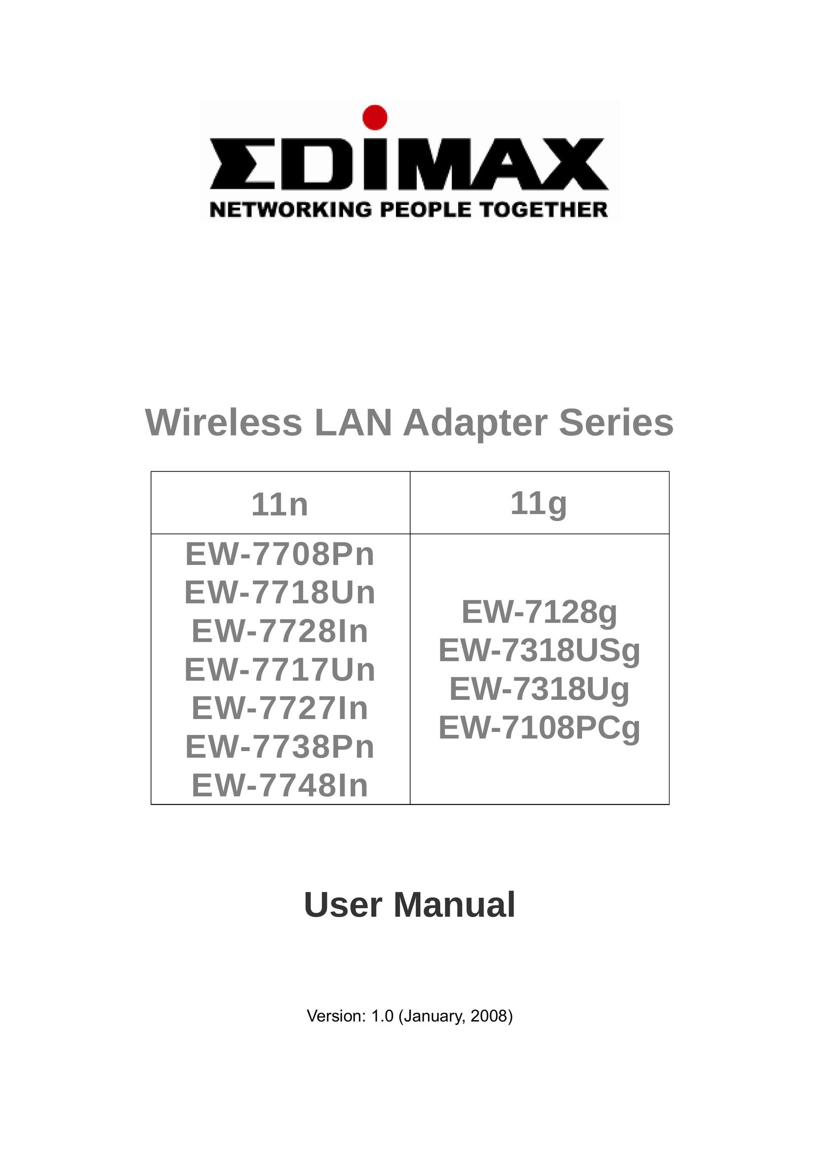 Edimax Technology EW-7708Pn Network Card User Manual