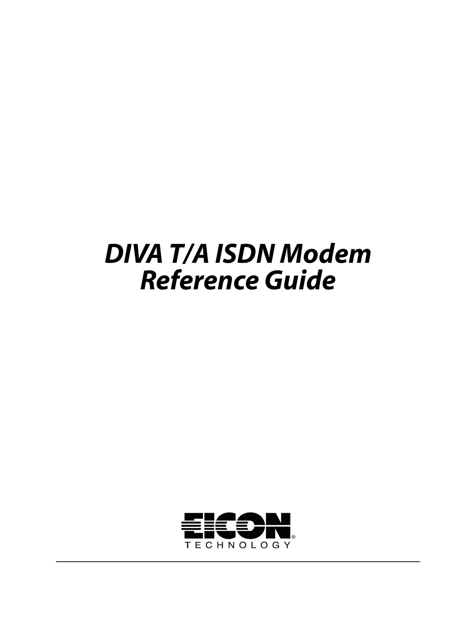 Eicon Networks DIVA T/A ISDN Modem Network Card User Manual