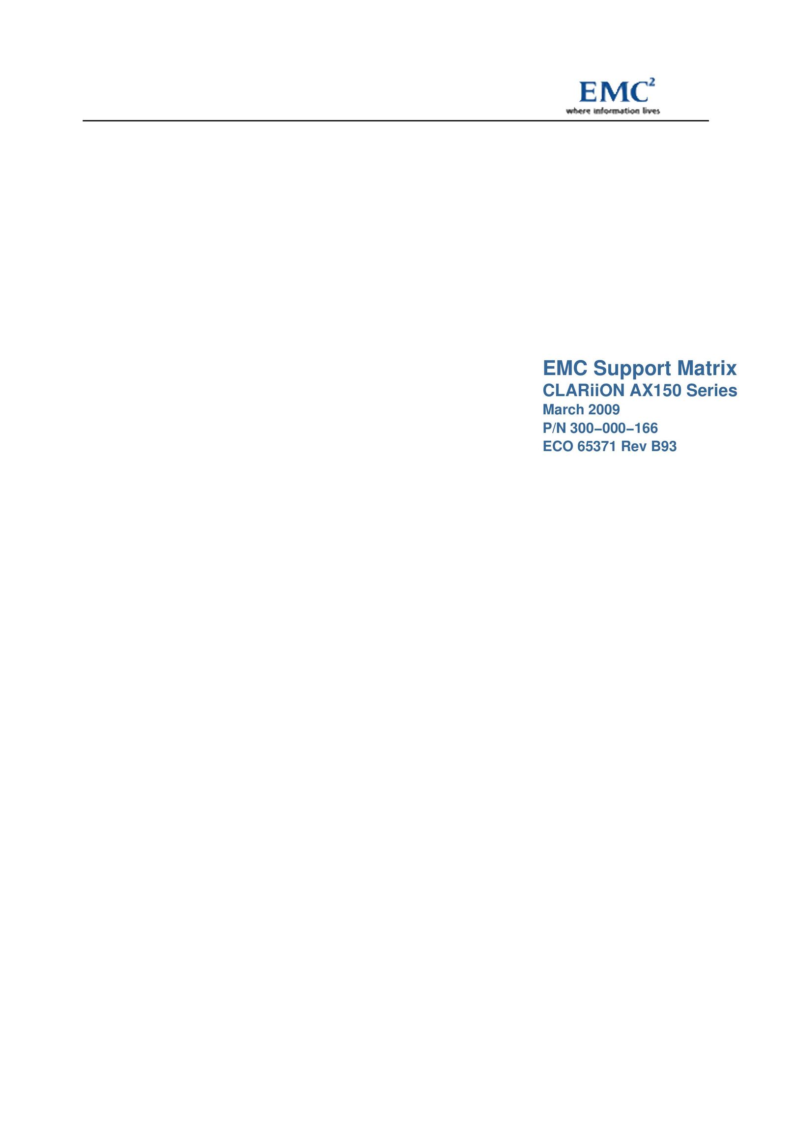 EMC AX150 Series Network Card User Manual