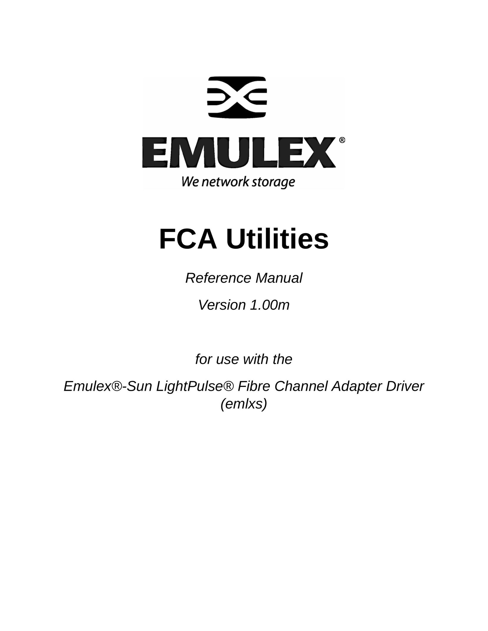 Emulex EMULEX Network Card User Manual