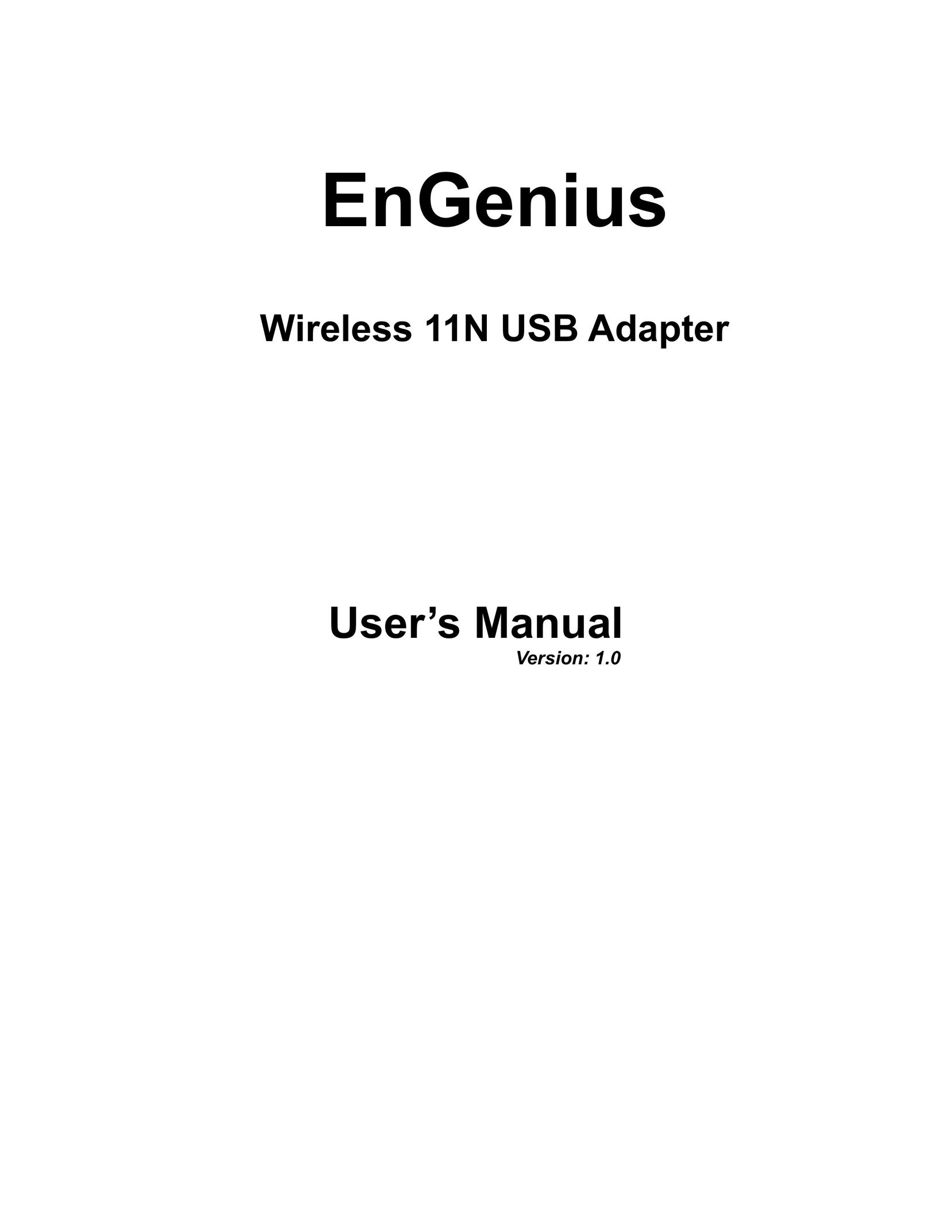 EnGenius Technologies 11N Network Card User Manual