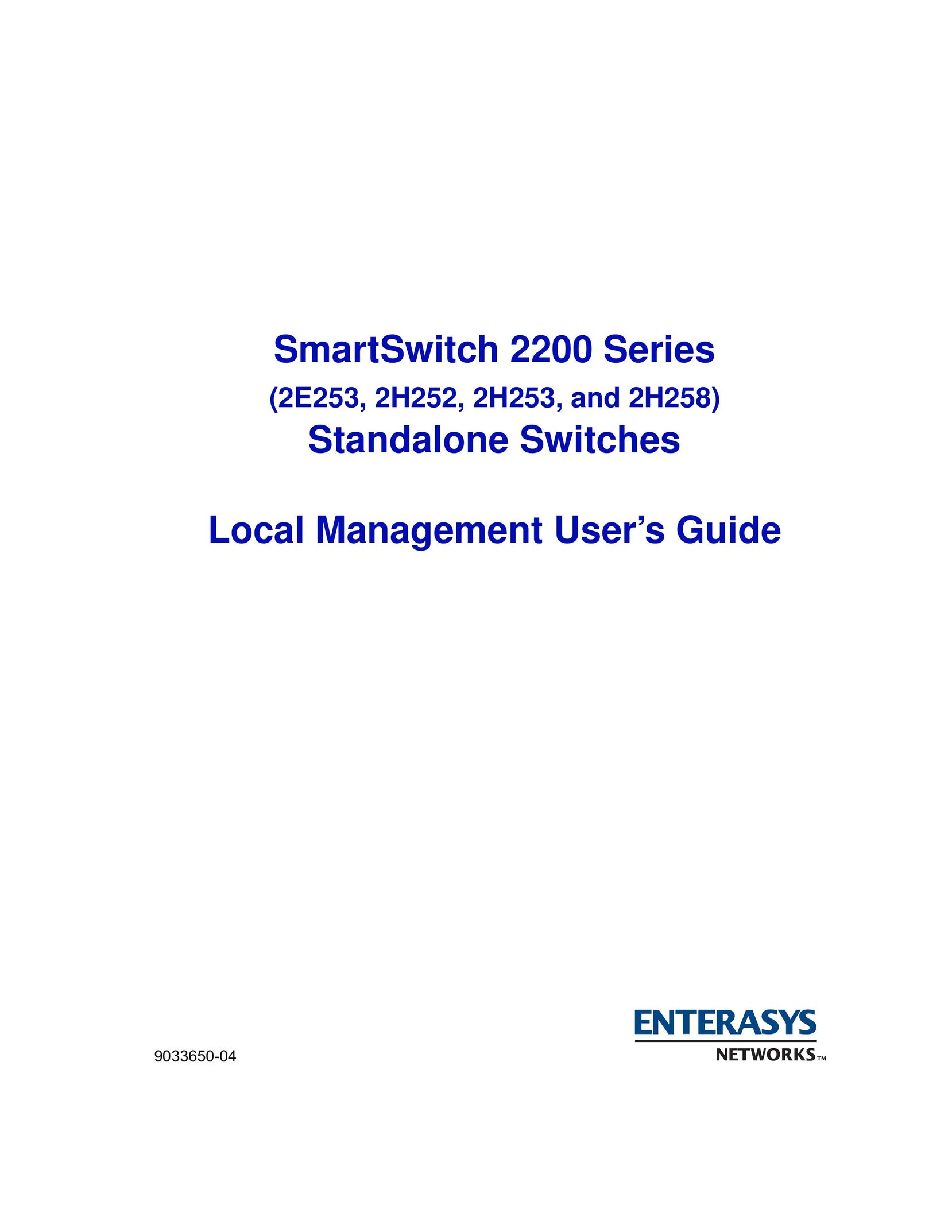 Enterasys Networks 2H258 Network Card User Manual