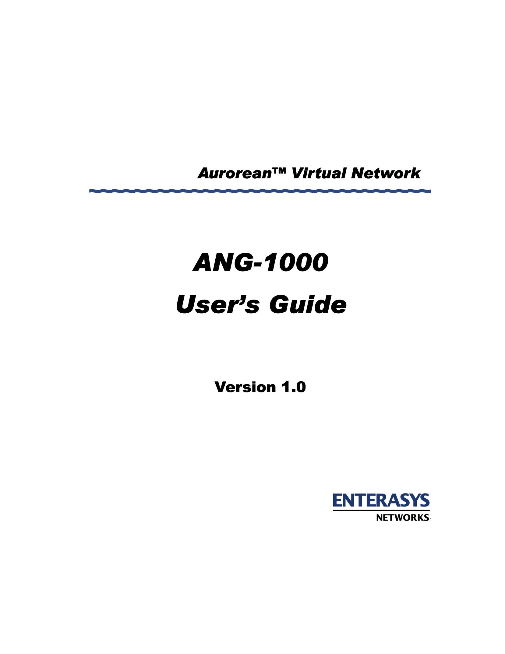 Enterasys Networks ANG-1000 Network Card User Manual