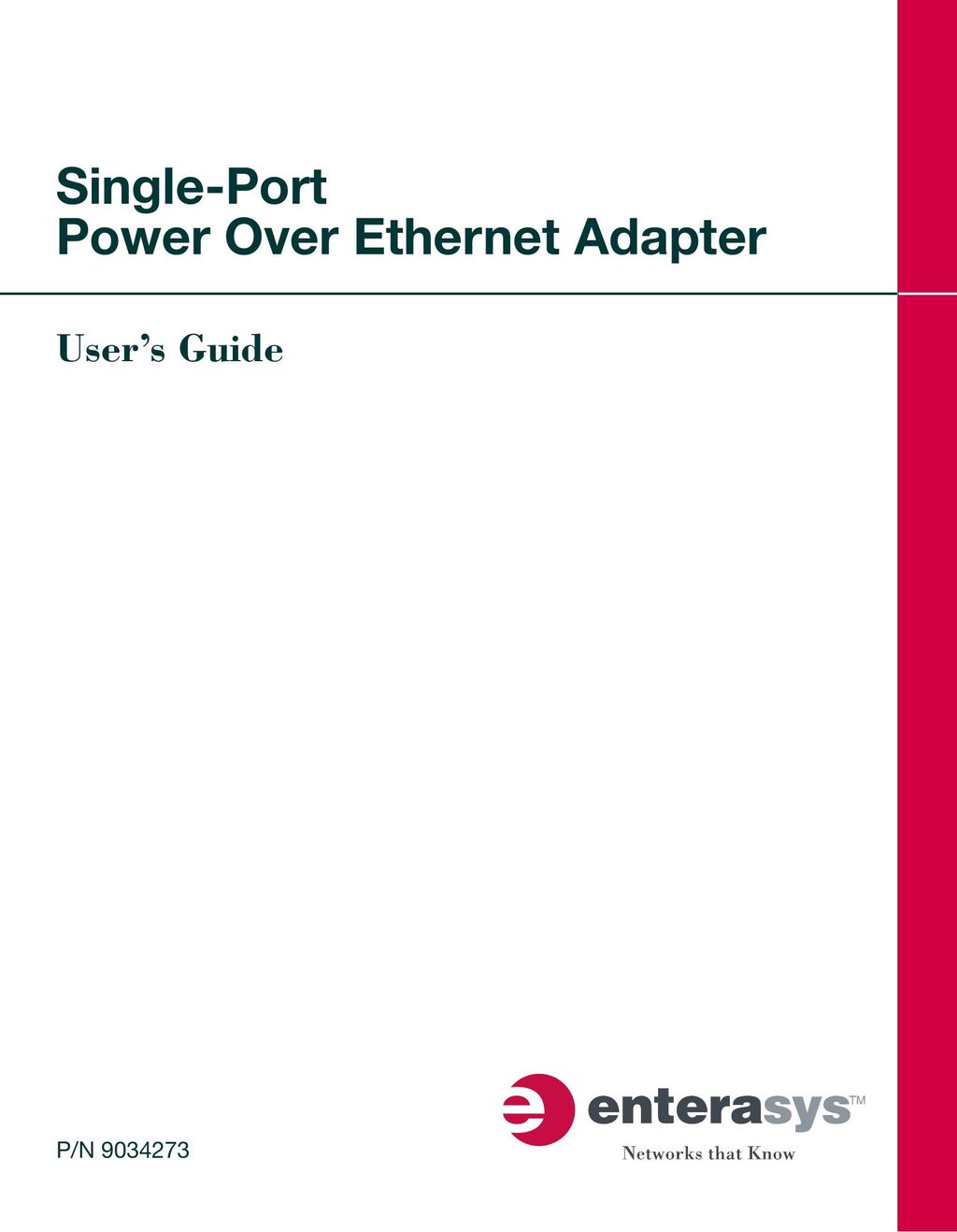 Enterasys Networks BL-69108ENT Network Card User Manual