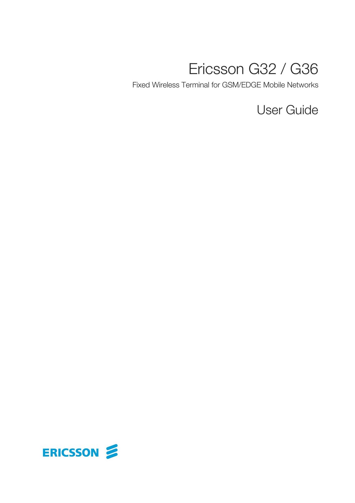 Ericsson G32 Network Card User Manual