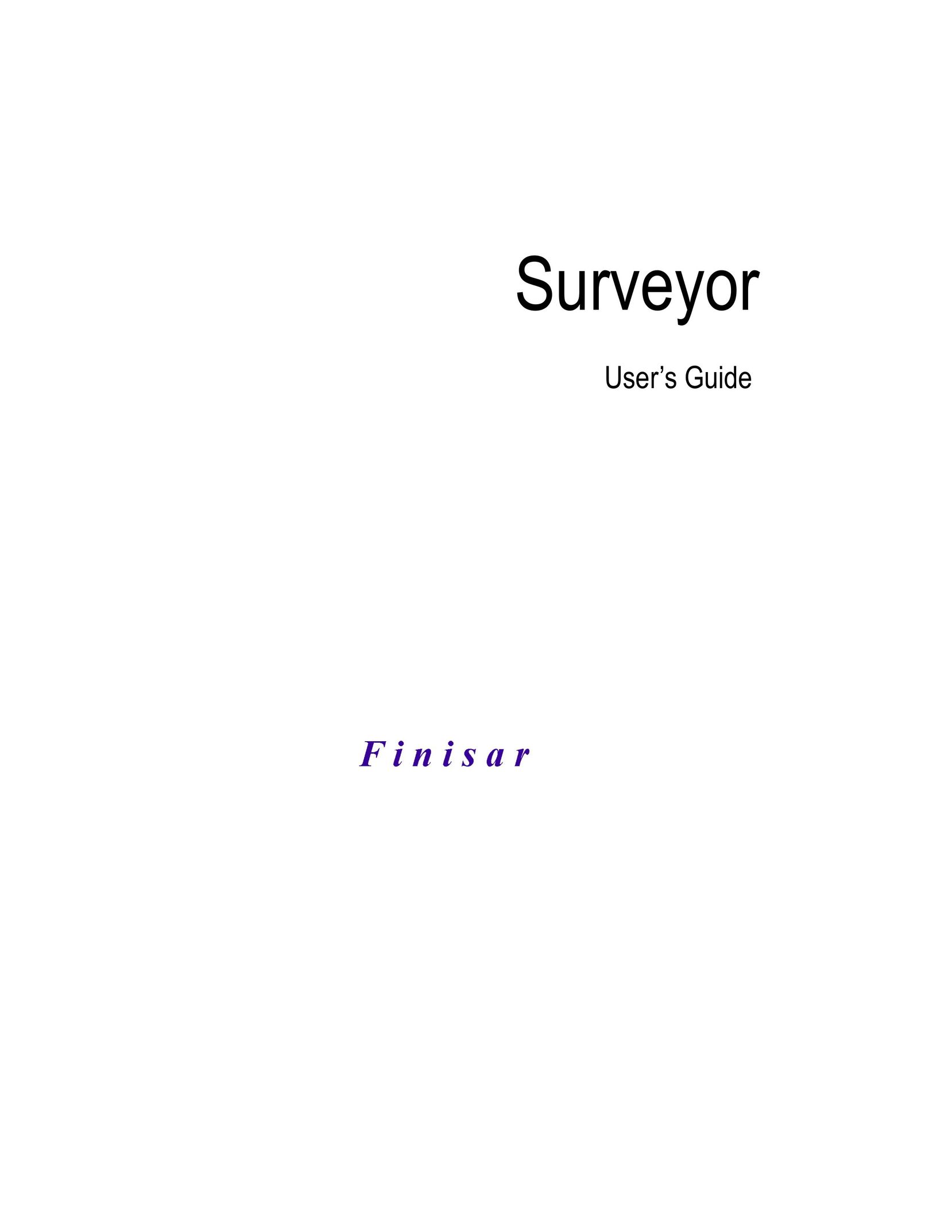 Finisar Surveyor Network Card User Manual