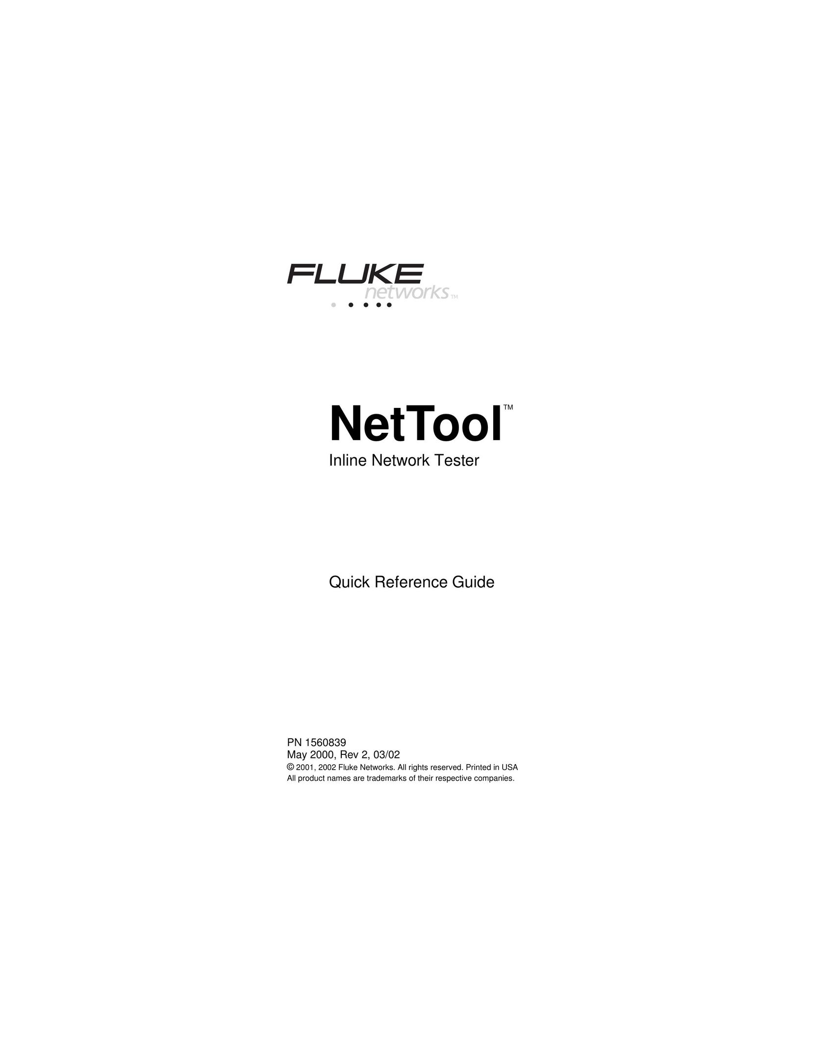 Fluke NetTool Network Card User Manual